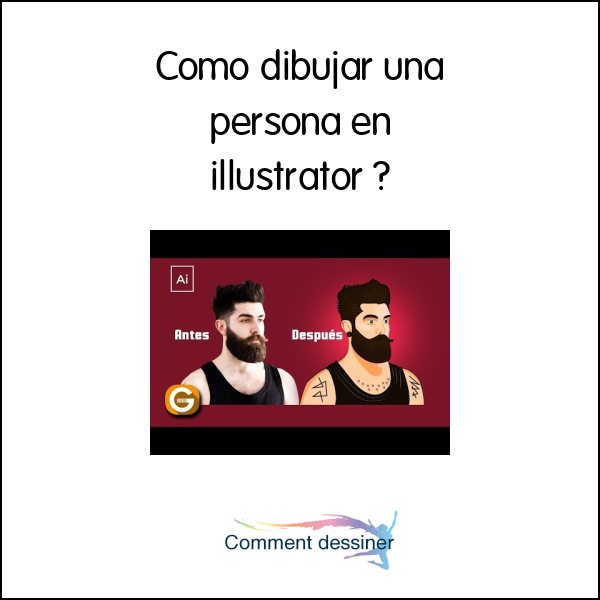 Como dibujar una persona en illustrator